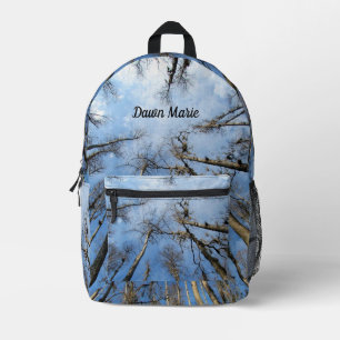 Forest Through The Trees Personalised  Printed Backpack