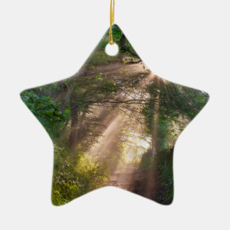 Forest trail ceramic tree decoration