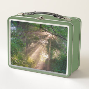 Forest trail metal lunch box