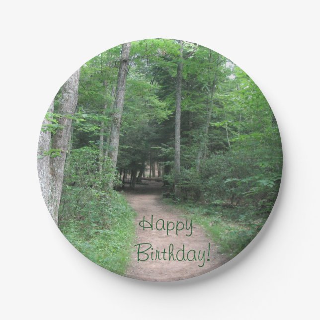 Forest Trail Paper Plate (Front)