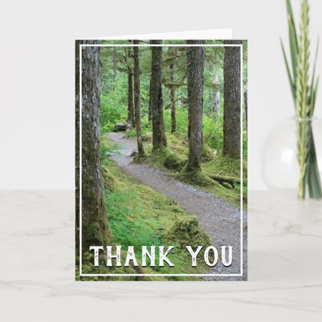 Forest Trail Thank You Card (Front)
