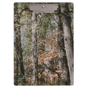 Forest Tree Camo Camouflage Nature Hunting/Fishing Clipboard