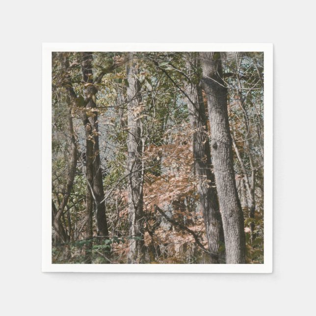 Forest Tree Camo Camouflage Nature Hunting/Fishing Napkin (Front)