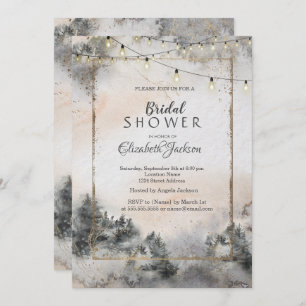 Forest Tree String Lights  Invitation