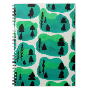 Forest/Tree Watercolor Notebook