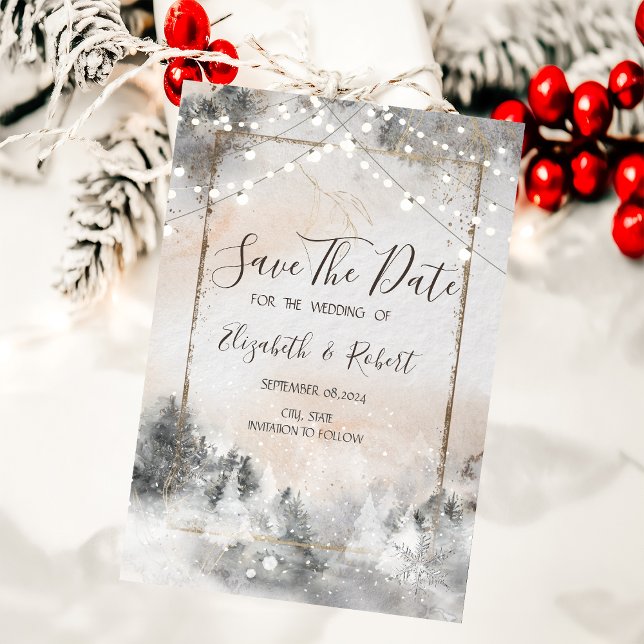 Forest Tree Woodland Save The Date (Creator Uploaded)