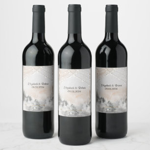 Forest Tree Woodland Wine Label
