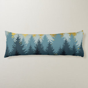 Forest Trees Golden Landscape Body Cushion