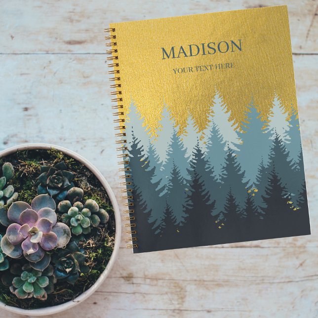 Forest Trees Golden Landscape Notebook (Creator Uploaded)