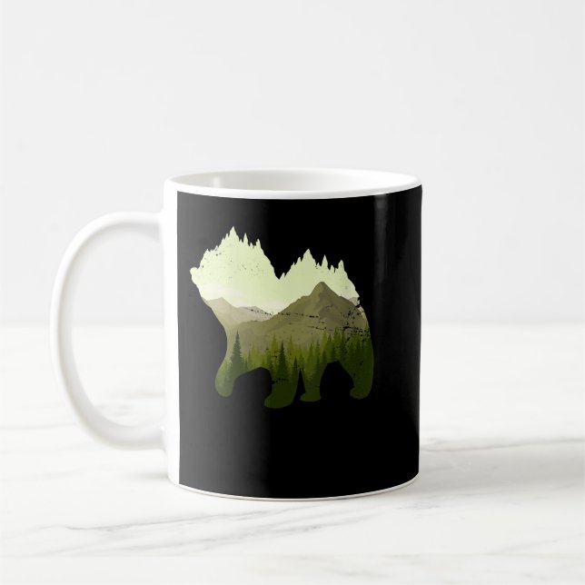 Forest Trees Outdoors Nature Animal Wildlife Mount Coffee Mug (Left)