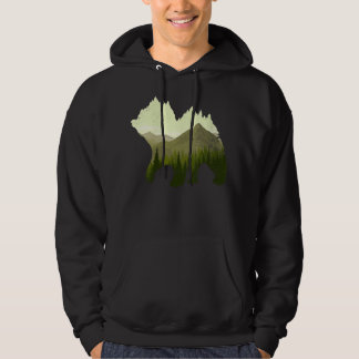 Forest Trees Outdoors Nature Animal Wildlife Mount Hoodie