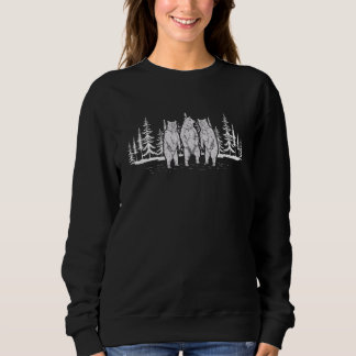 Forest Trees Reflection Outdoor Wildlife Animal Be Sweatshirt