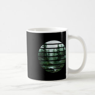 Forest Trees Wildlife Outdoors Retro Vintage Hikin Coffee Mug