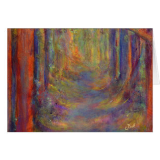 Forest Tunnel Autumn Woods Art Painting