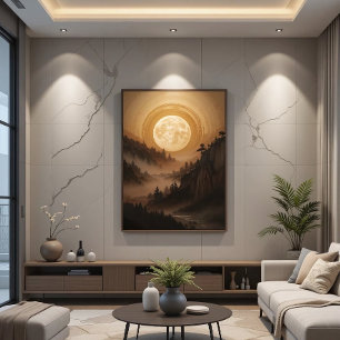 Forest Under Moonlight Canvas Print