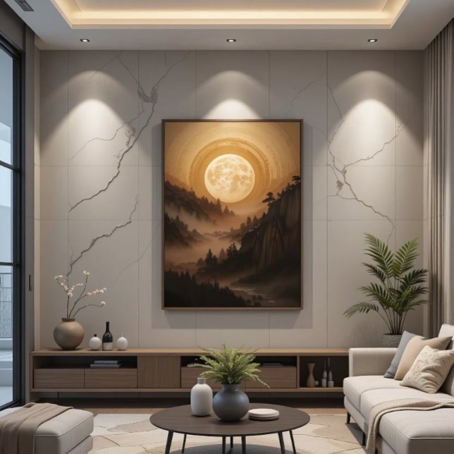 Forest Under Moonlight Canvas Print (Creator Uploaded)