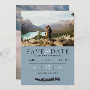 Forest Vibes Photo Save The Date