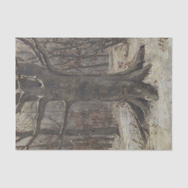 Forest View in Winter by Sientje Mesdag-van Houten Tissue Paper (Front)