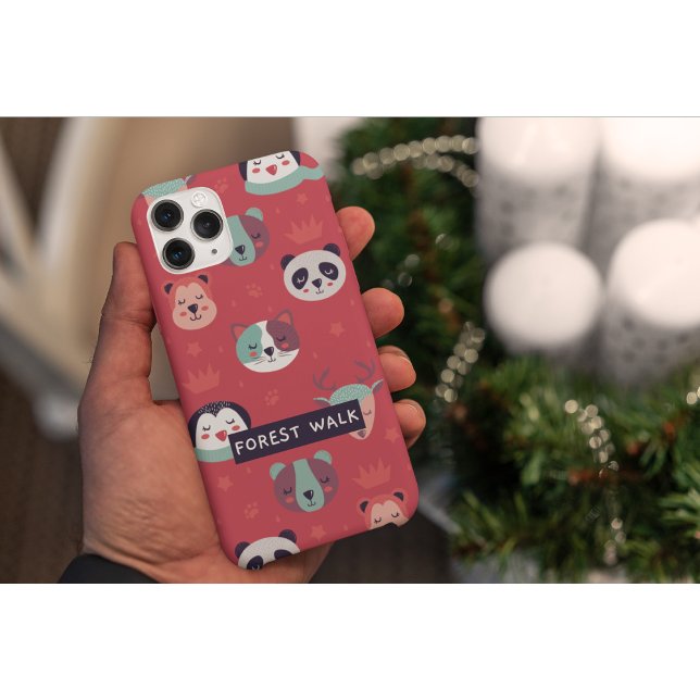 Forest Walk Animal Friends Cute & Playful Phone  Case-Mate iPhone Case (Creator Uploaded)