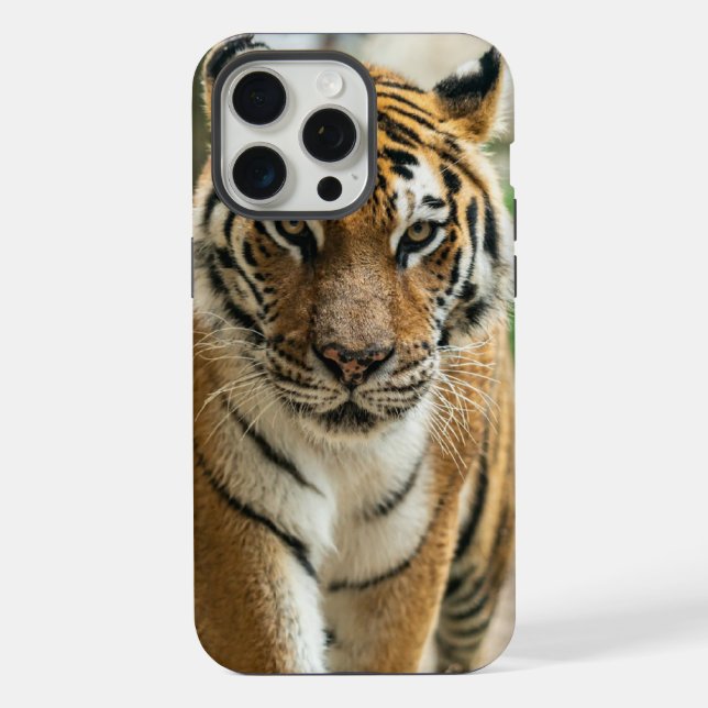 Forest walking tiger  iPhone case (Back)