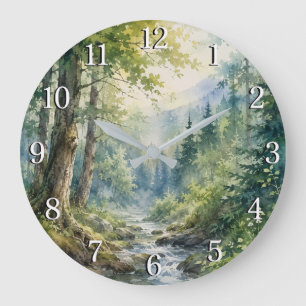Forest Wall Clock — Nature-Inspired Design