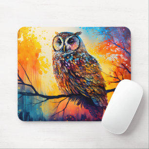 Forest Watchers, forest dwellers, owl Mouse Mat