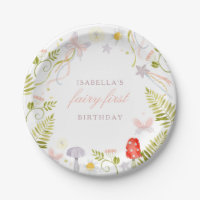 Forest Watercolor Greenery Fairy First Birthday