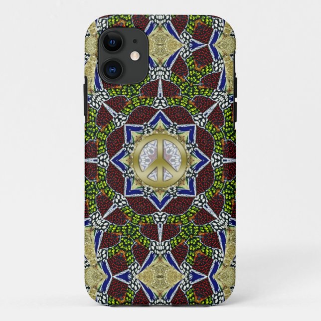 Forest Web Mandala Peace Star iPhone 5 Case (Back)