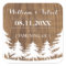 Forest Wedding Favour Stickers