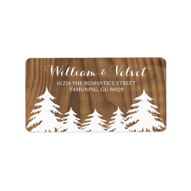 Forest Wedding Labels (Front)