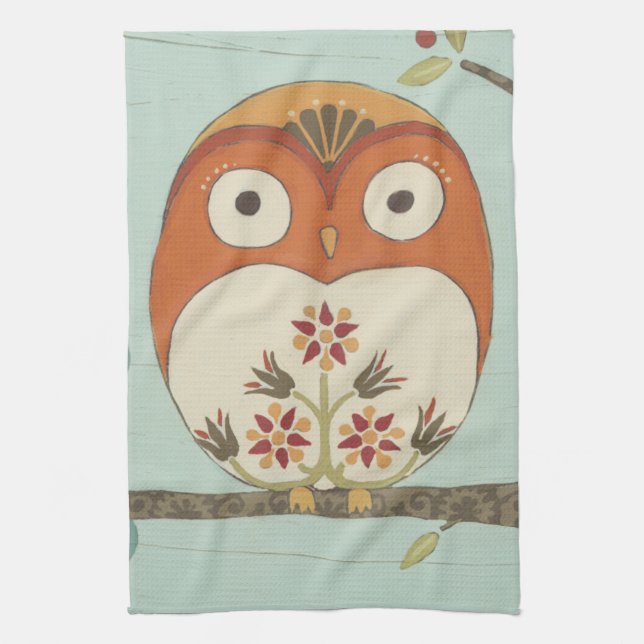 Forest Whimsy I Tea Towel (Vertical)