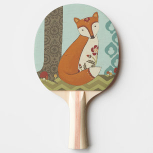 Forest Whimsy III Ping Pong Paddle