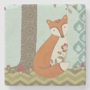 Forest Whimsy III Stone Coaster