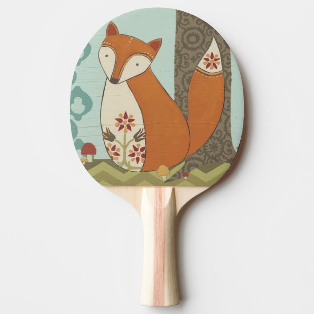 Forest Whimsy IV Ping Pong Paddle (Front)