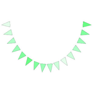 Forest Whisper Enchanting Green Gradients Bunting