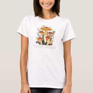 Forest Whisper Mushroom Nature T-Shirt