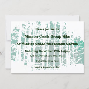 Forest Wilderness Outdoor Park Group Hike Event Invitation