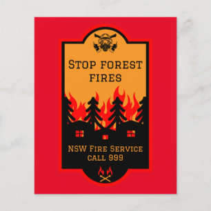 Forest Wildfire Prevention Flyer