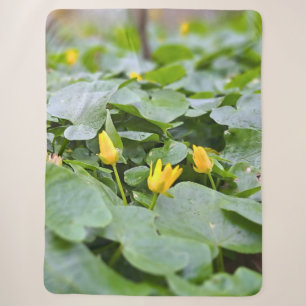 Forest Wildflowers – Botanical Nature Photography Sherpa Blanket