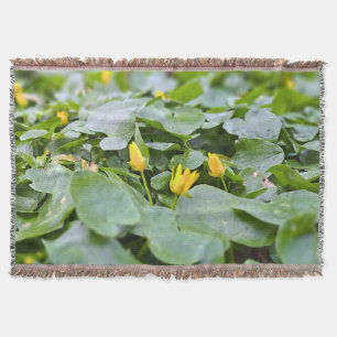 Forest Wildflowers – Botanical Nature Photography Throw Blanket