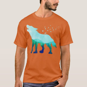 Forest Wildlife Wolf Pack Howl Wolf T-Shirt