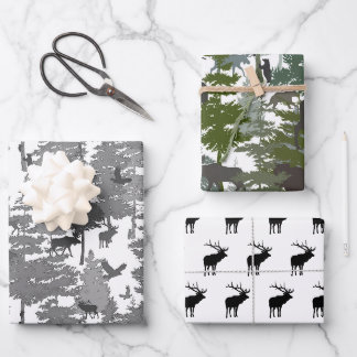 Forest Wildlife Wrapping Paper Sheet