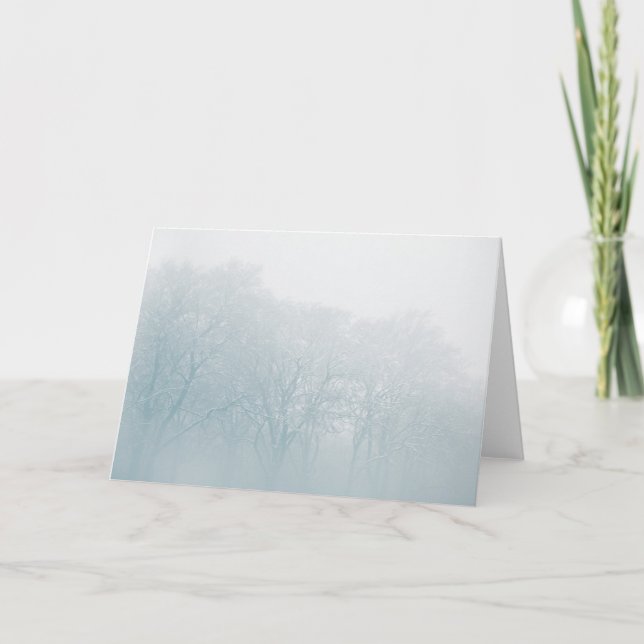Forest Winter Photo Card (Front)