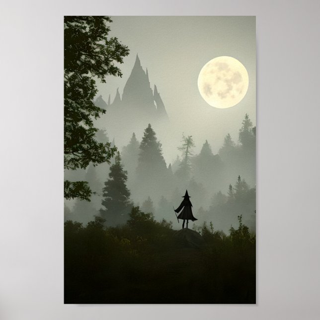 Forest Witch Art - Halloween Poster (Front)