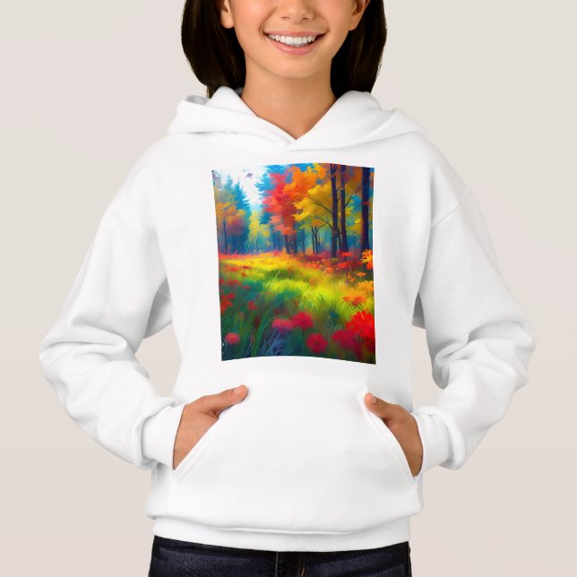 Forest with Colourful Trees And Flowers (Front)