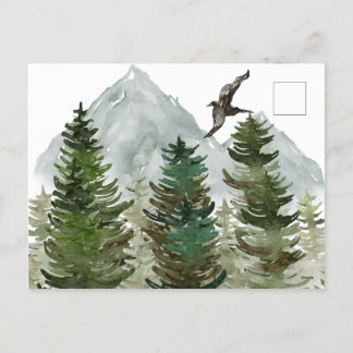 Forest with Mountains Holiday card