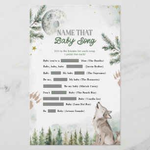 Forest Wolf Name That Baby Song Games