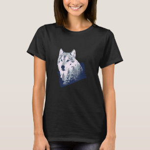 Forest Wolf Wilderness Nature Wild Animal T-Shirt