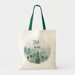 Forest Wonder Bride  Wedding Tote Bag