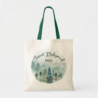 Forest Wonder Junior Bridesmaid Wedding Tote Bag